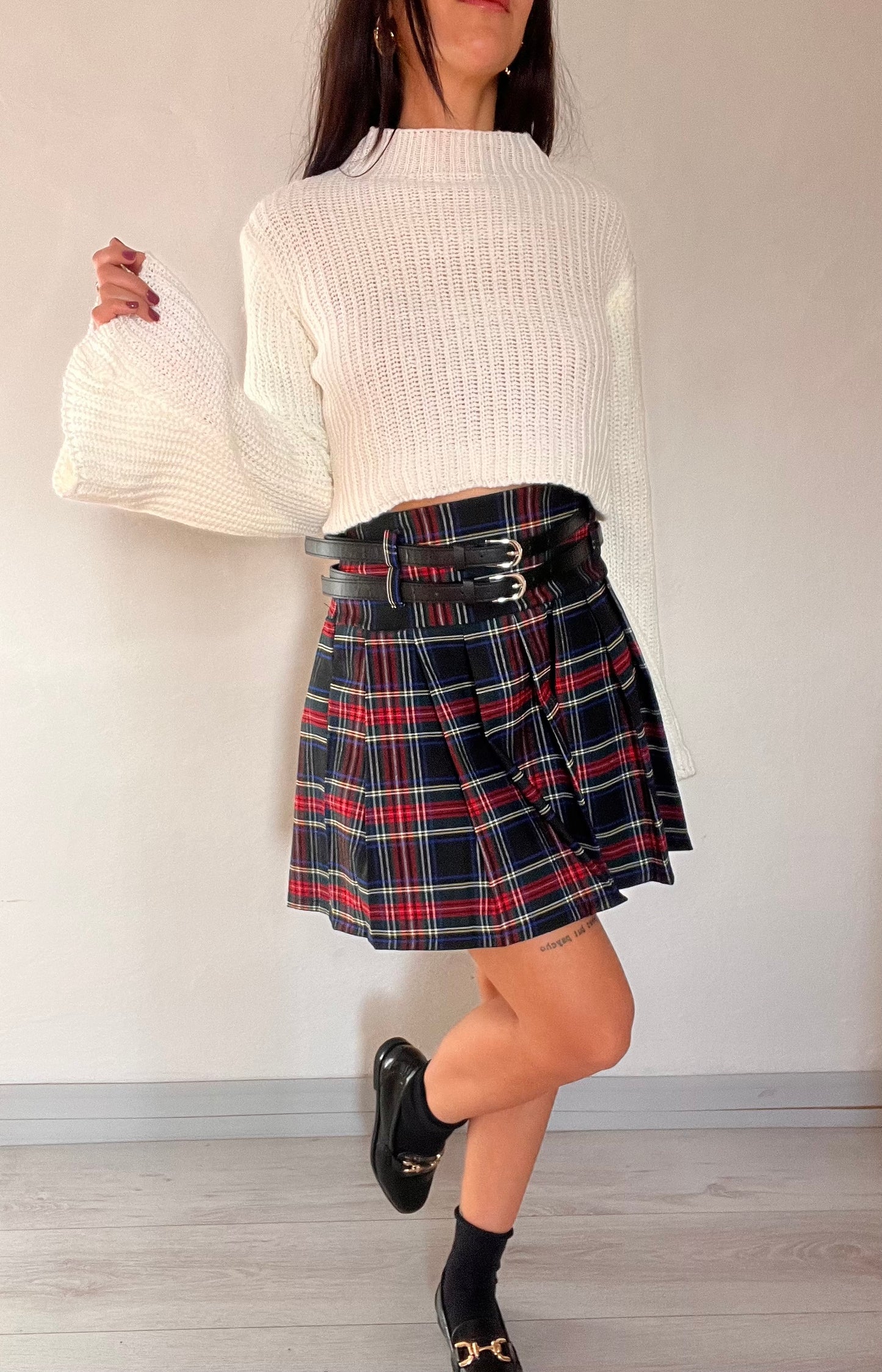 Pullover cropped in Maglia
