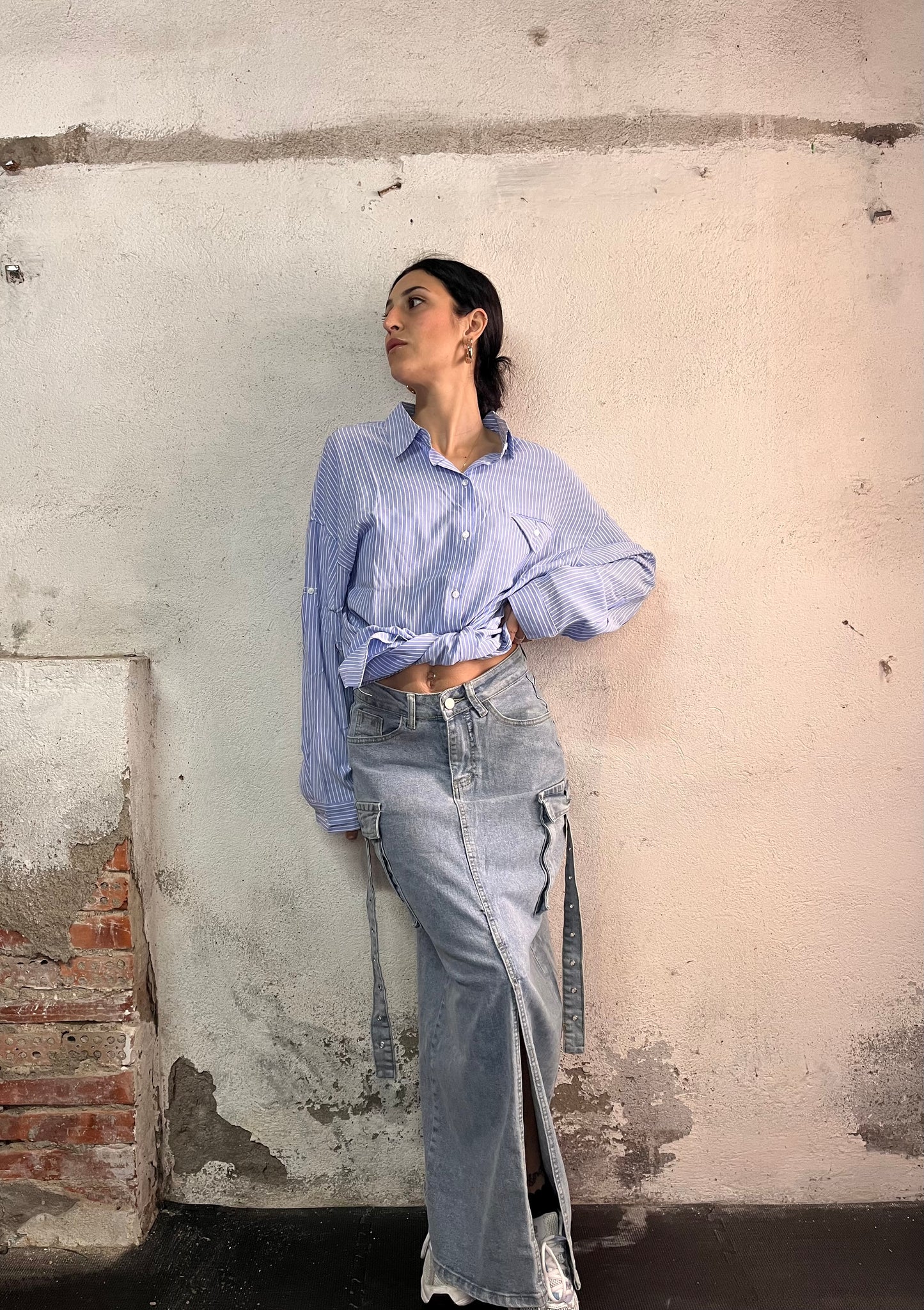 Camicia oversize a righe