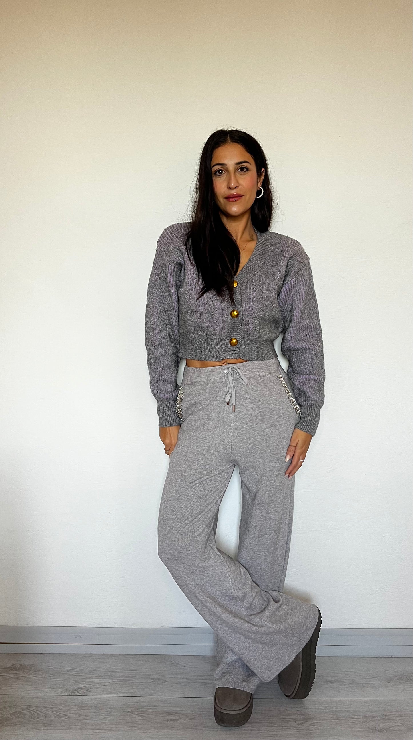Pantalone soft touch gamba larga