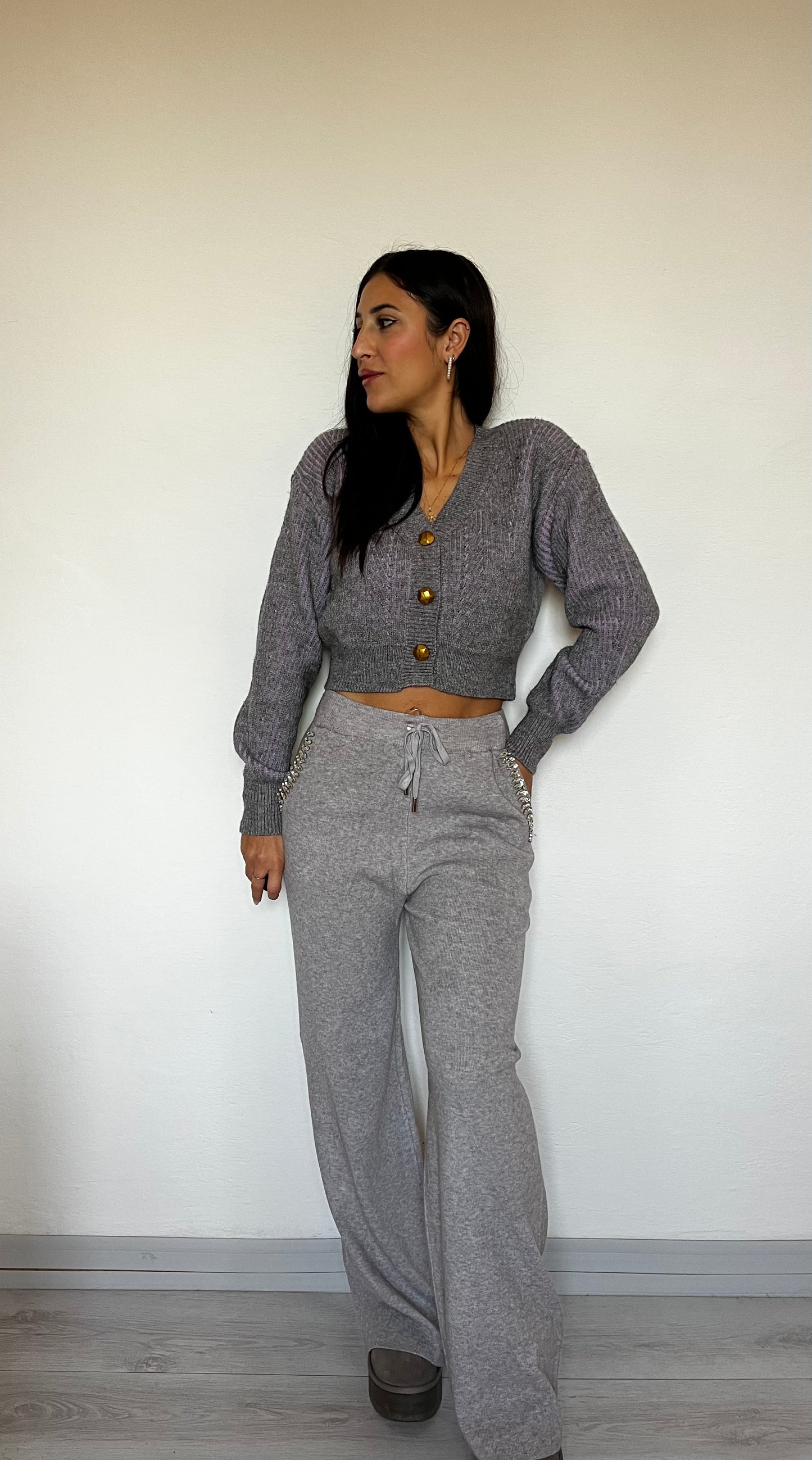 Pantalone soft touch gamba larga