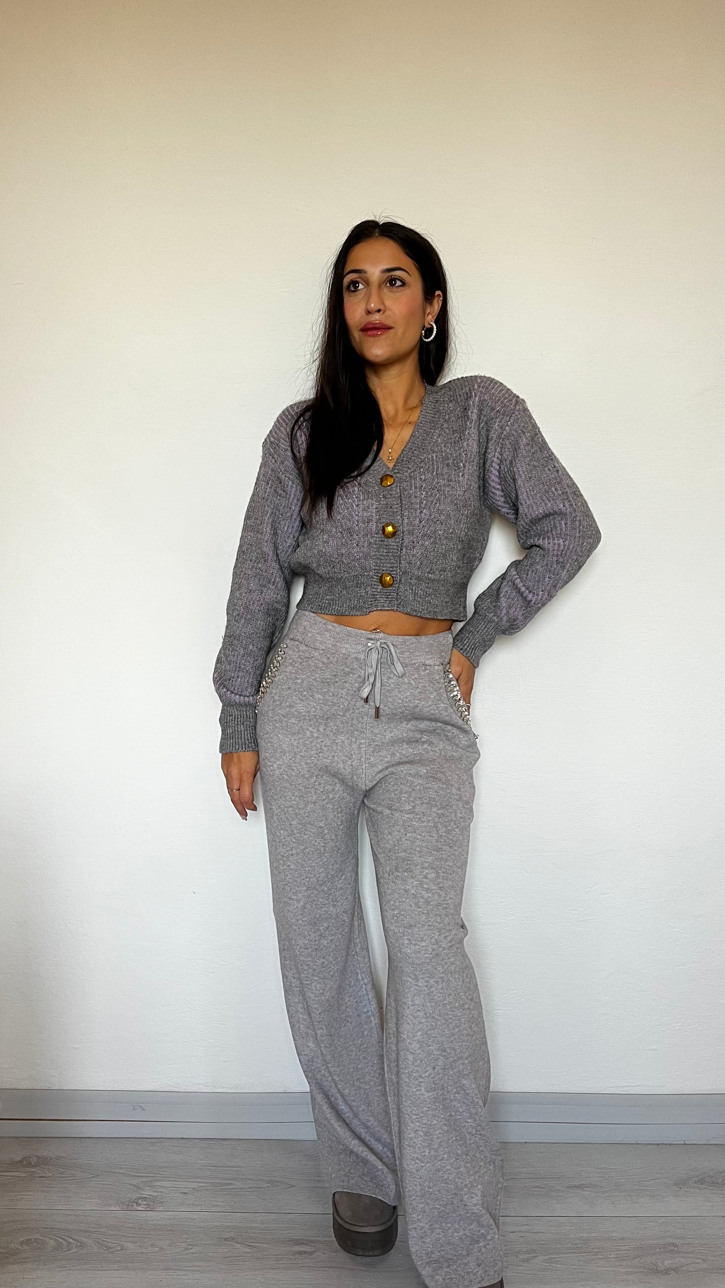 Pantalone soft touch gamba larga