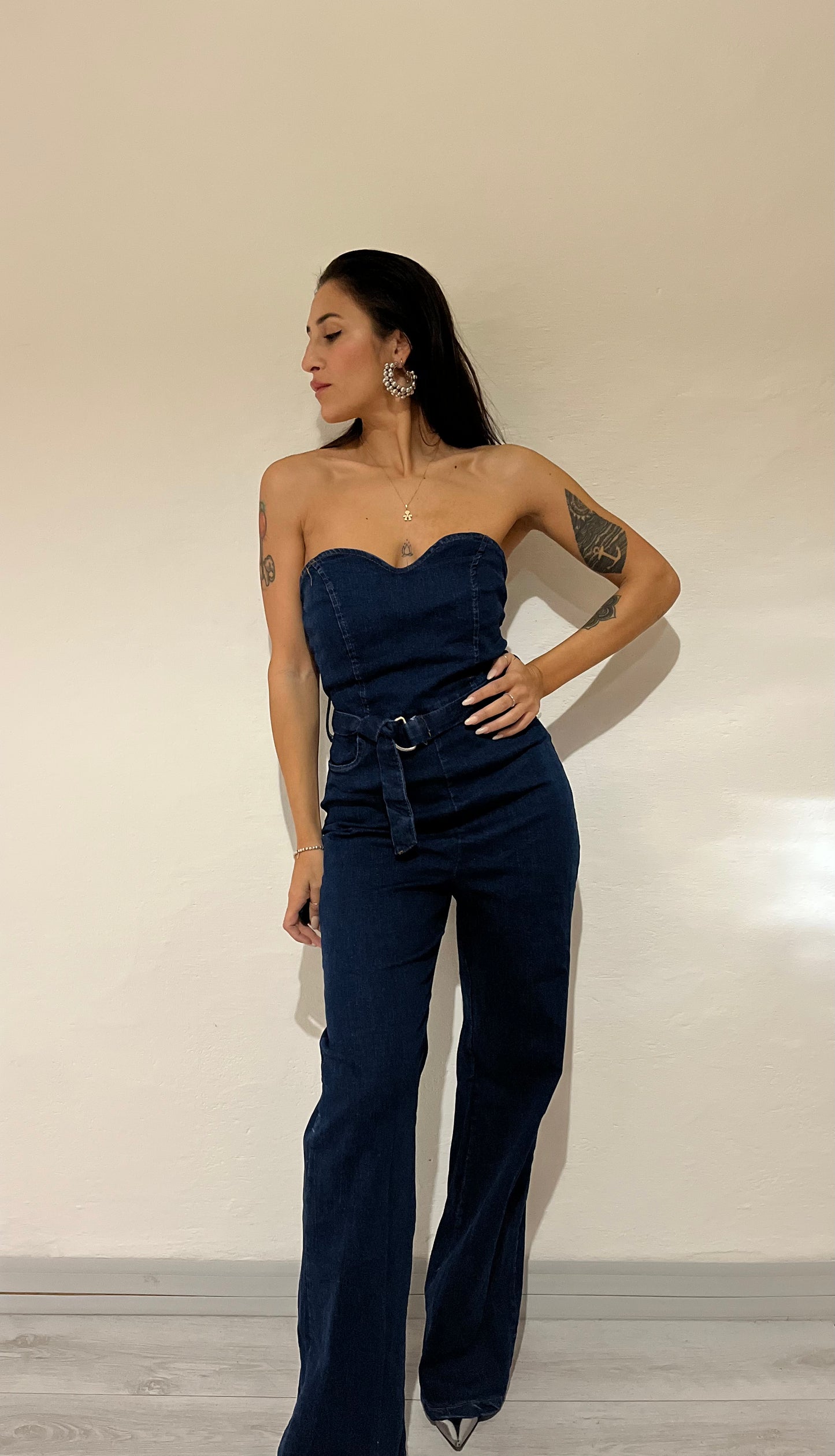 Tuta intera in denim