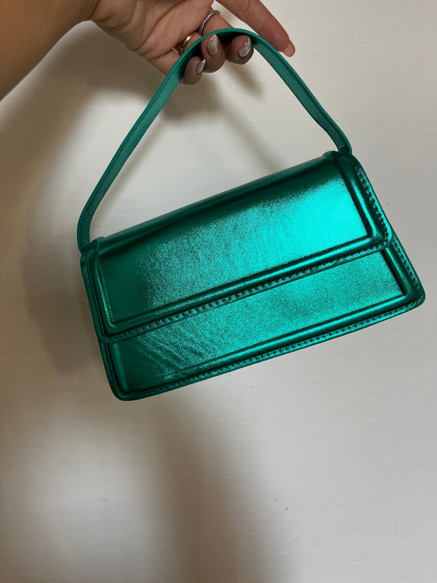 City mini bag metallizzata