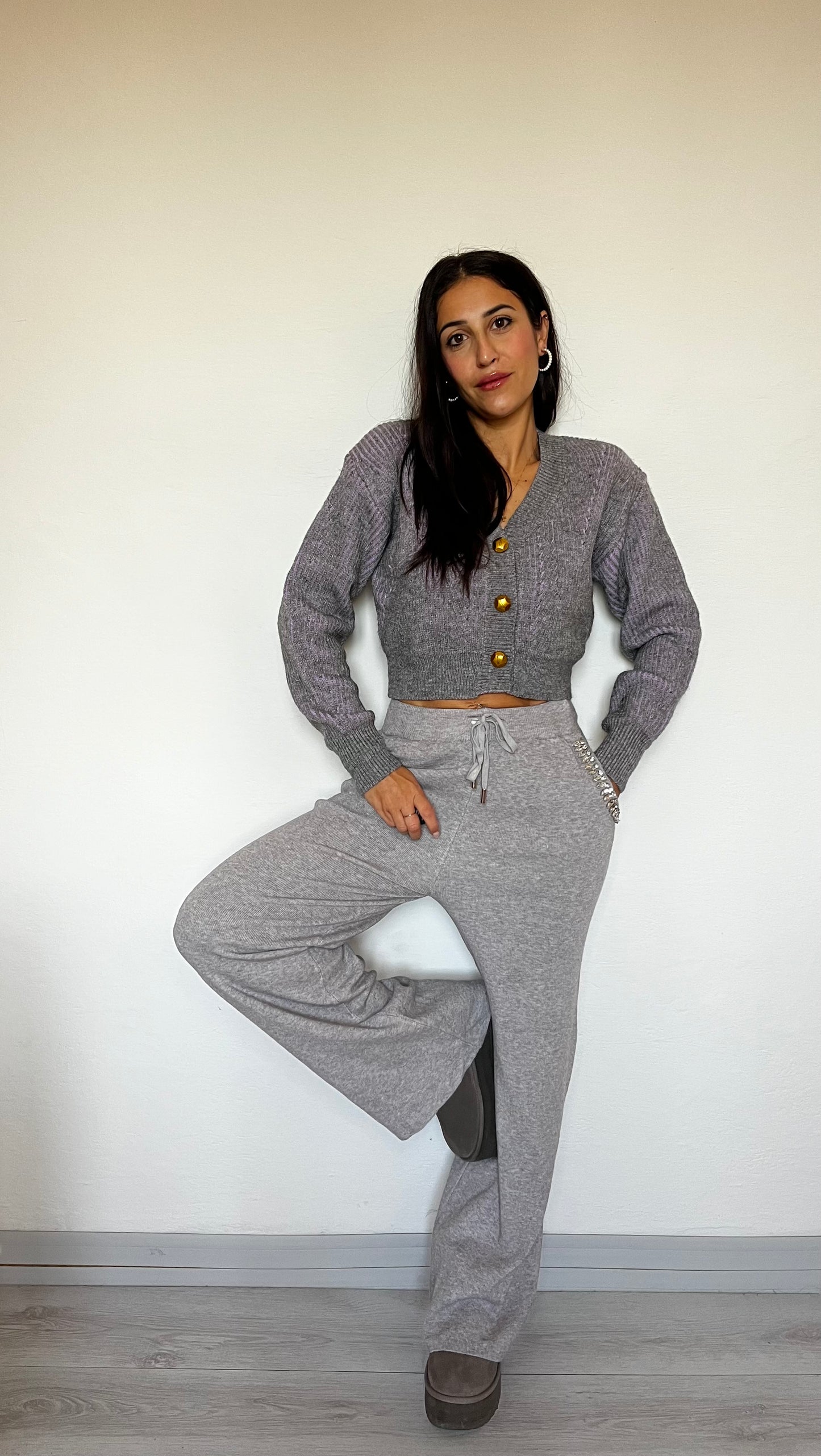 Cardigan morbido corto