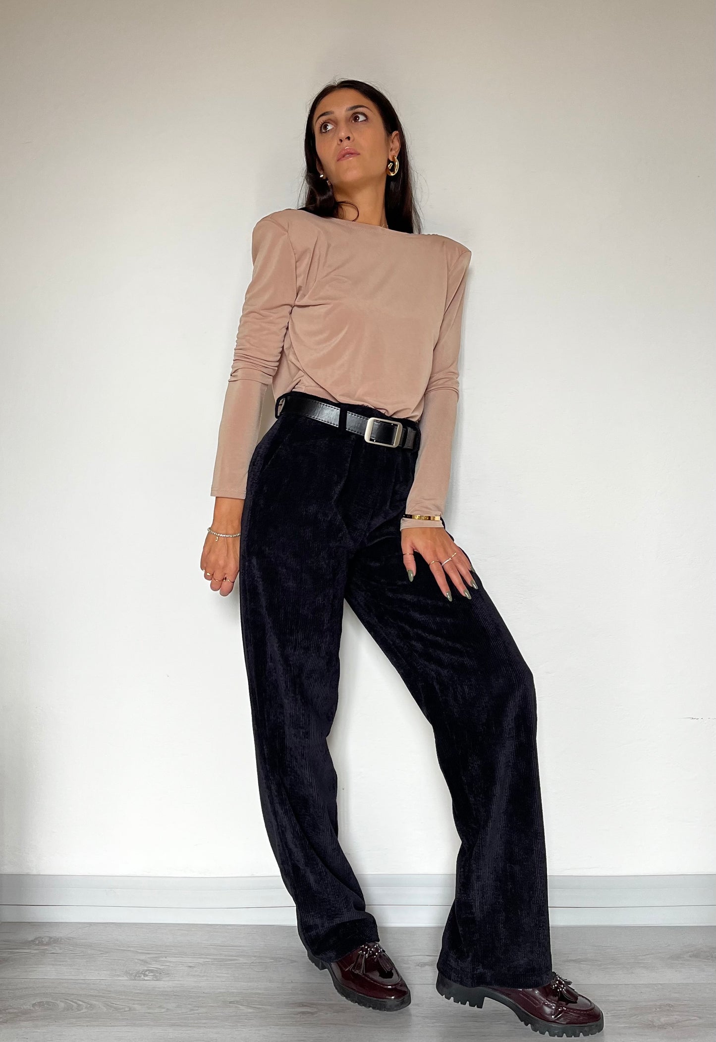 Body con spalline imbottite