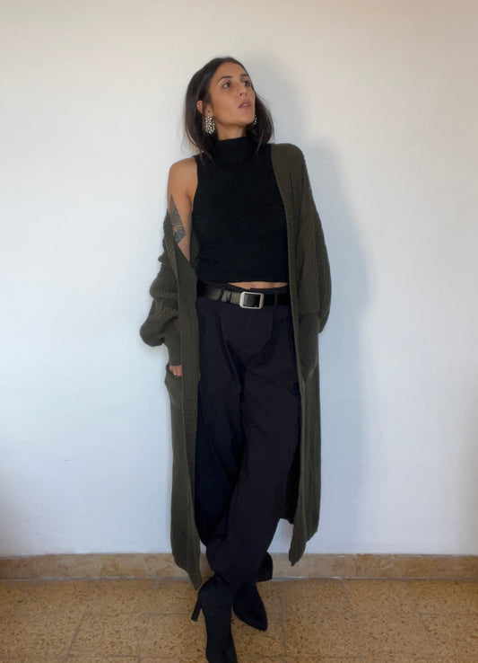 Cardigan lungo con tasche