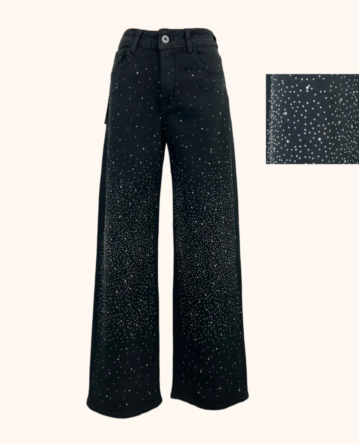 Jeans Brillantini nero
