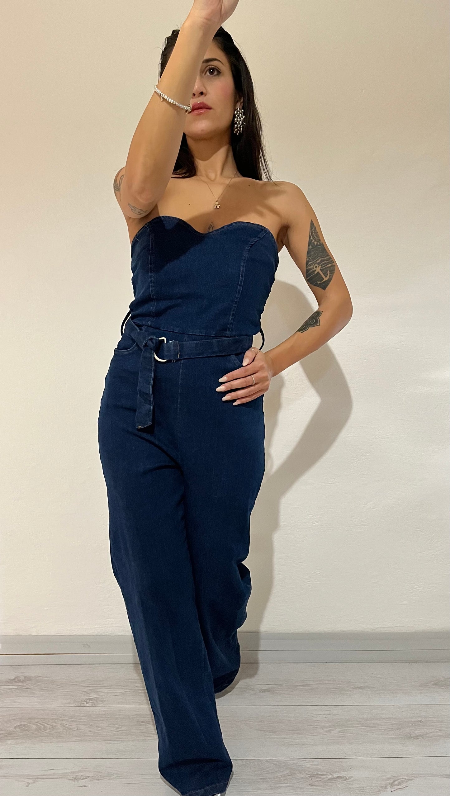 Tuta intera in denim