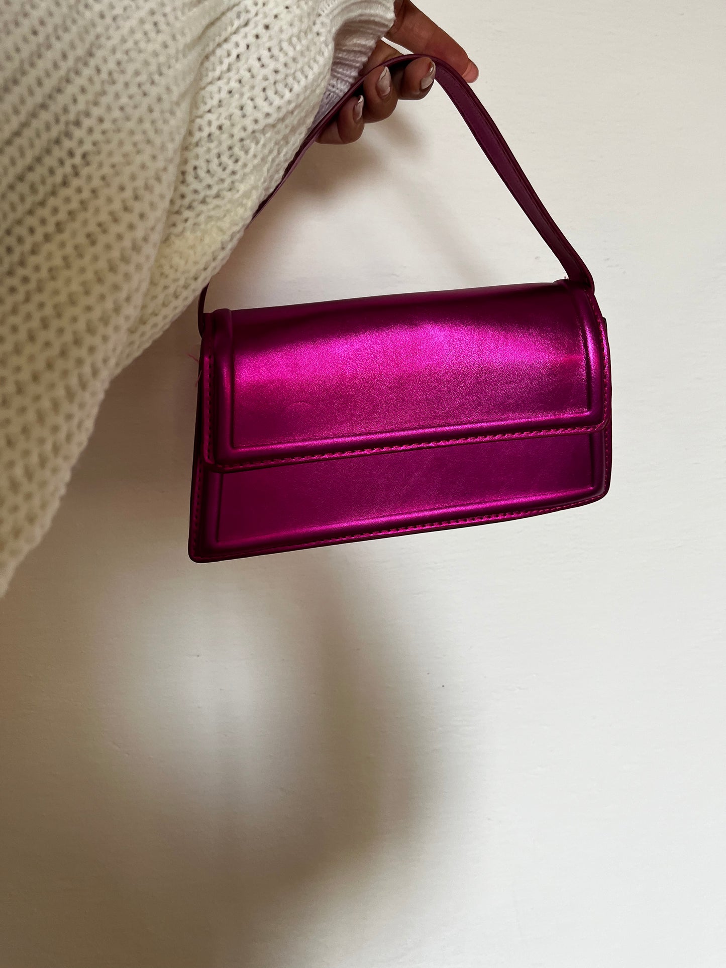 City mini bag metallizzata