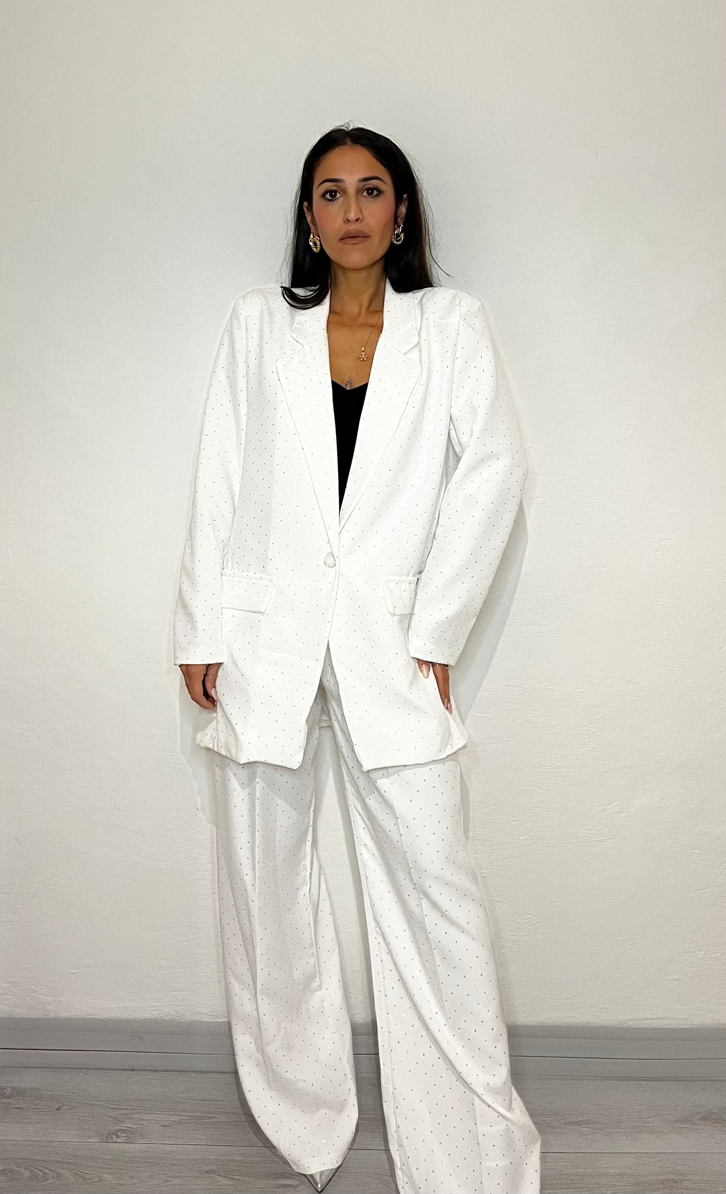 Tailleur con brillantini