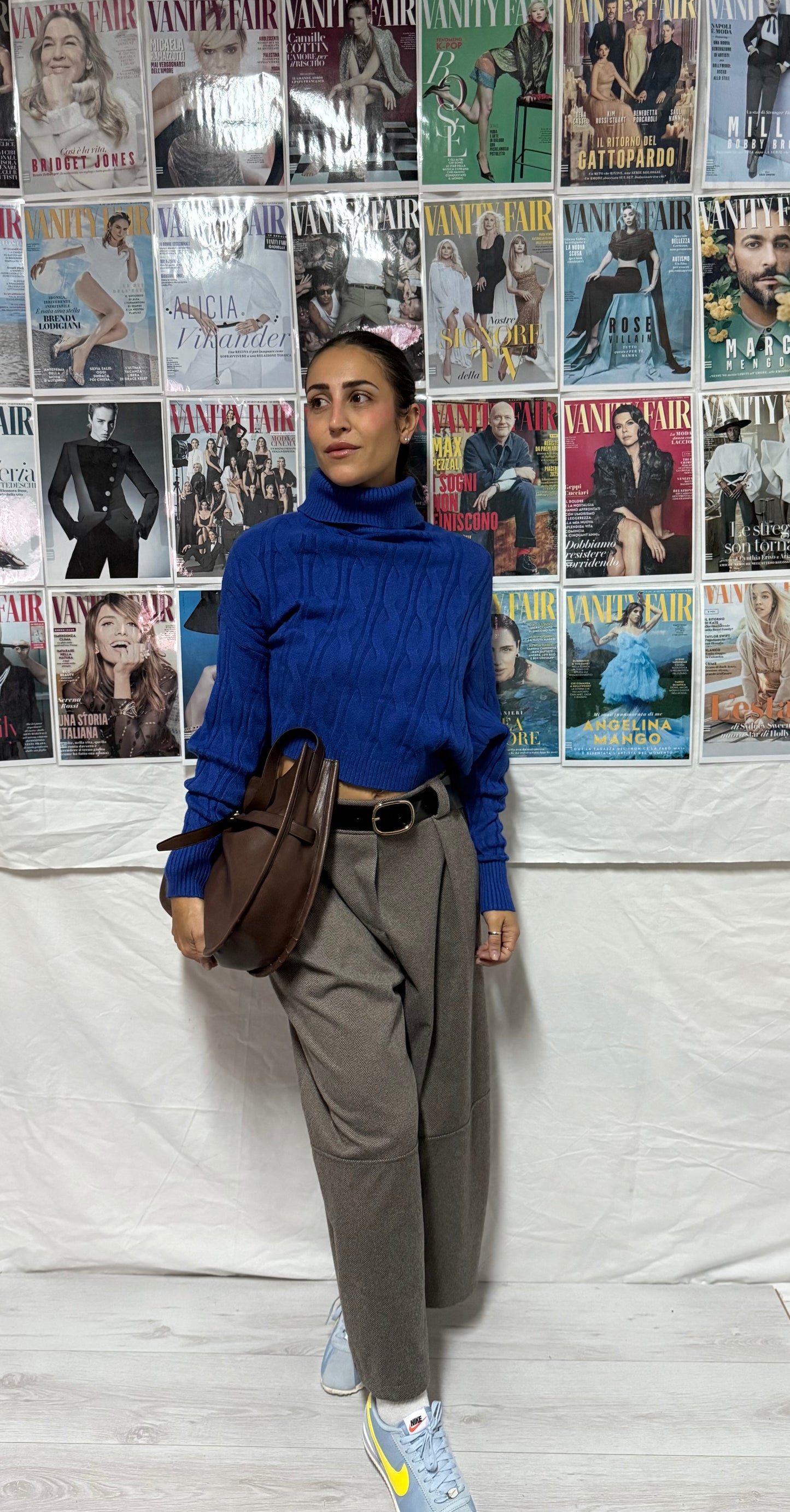 Pantaloni baggy in tessuto