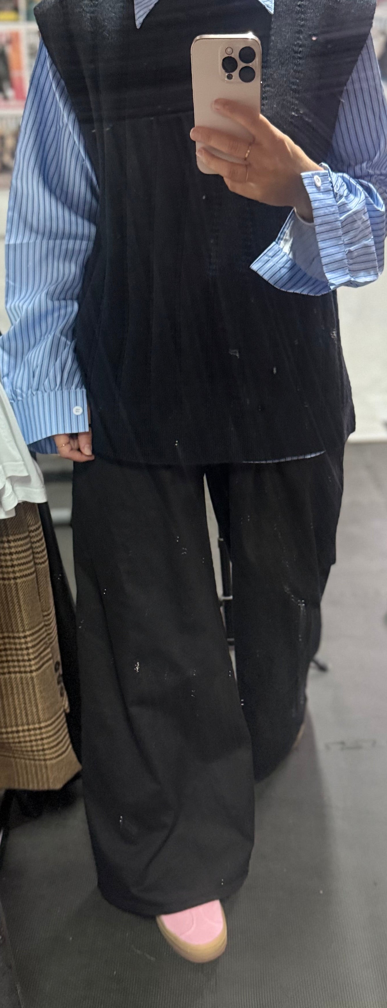 Pantaloni ampi in tessuto