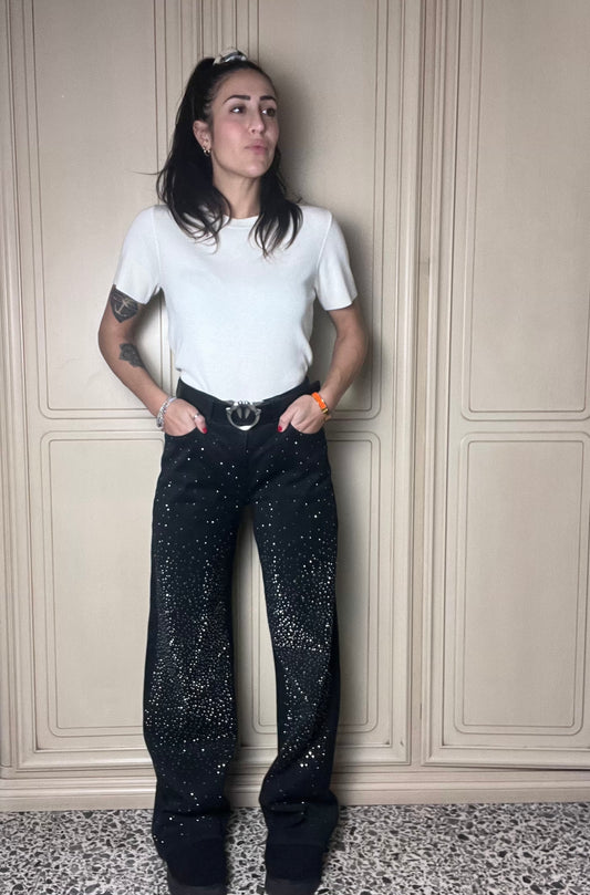 Jeans Brillantini nero