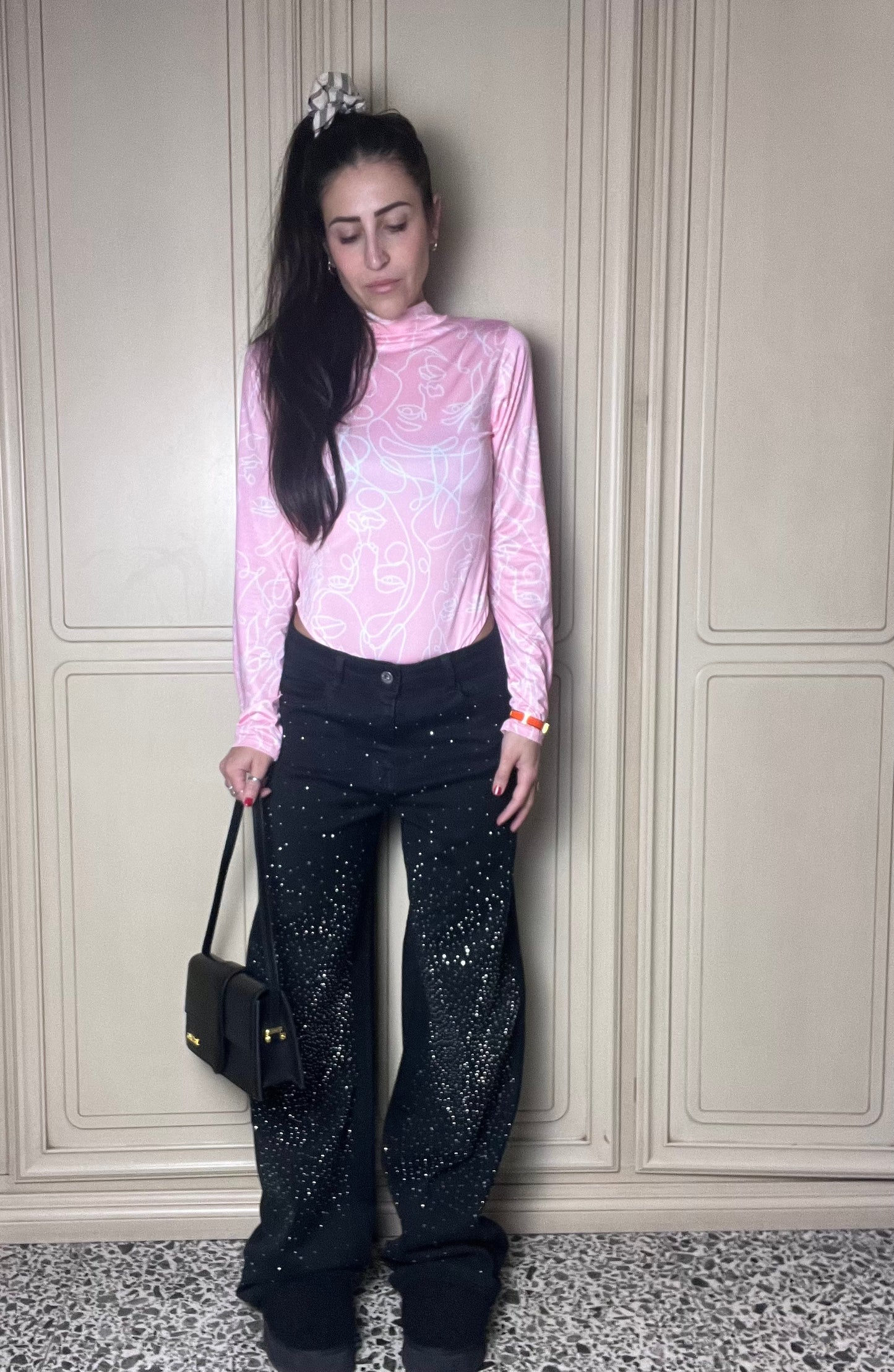 Jeans Brillantini nero