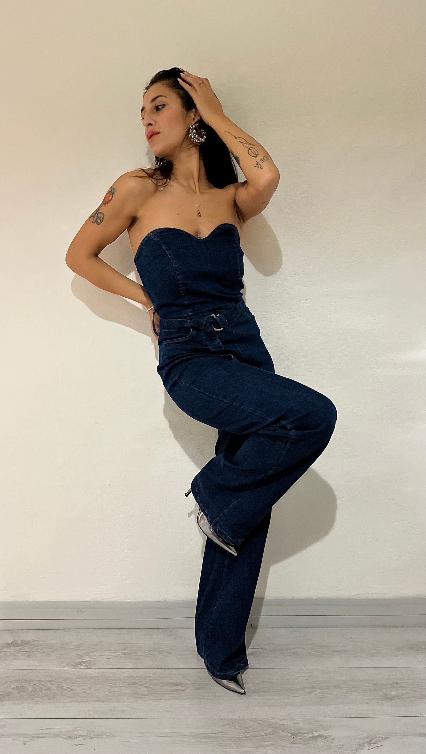 Tuta intera in denim