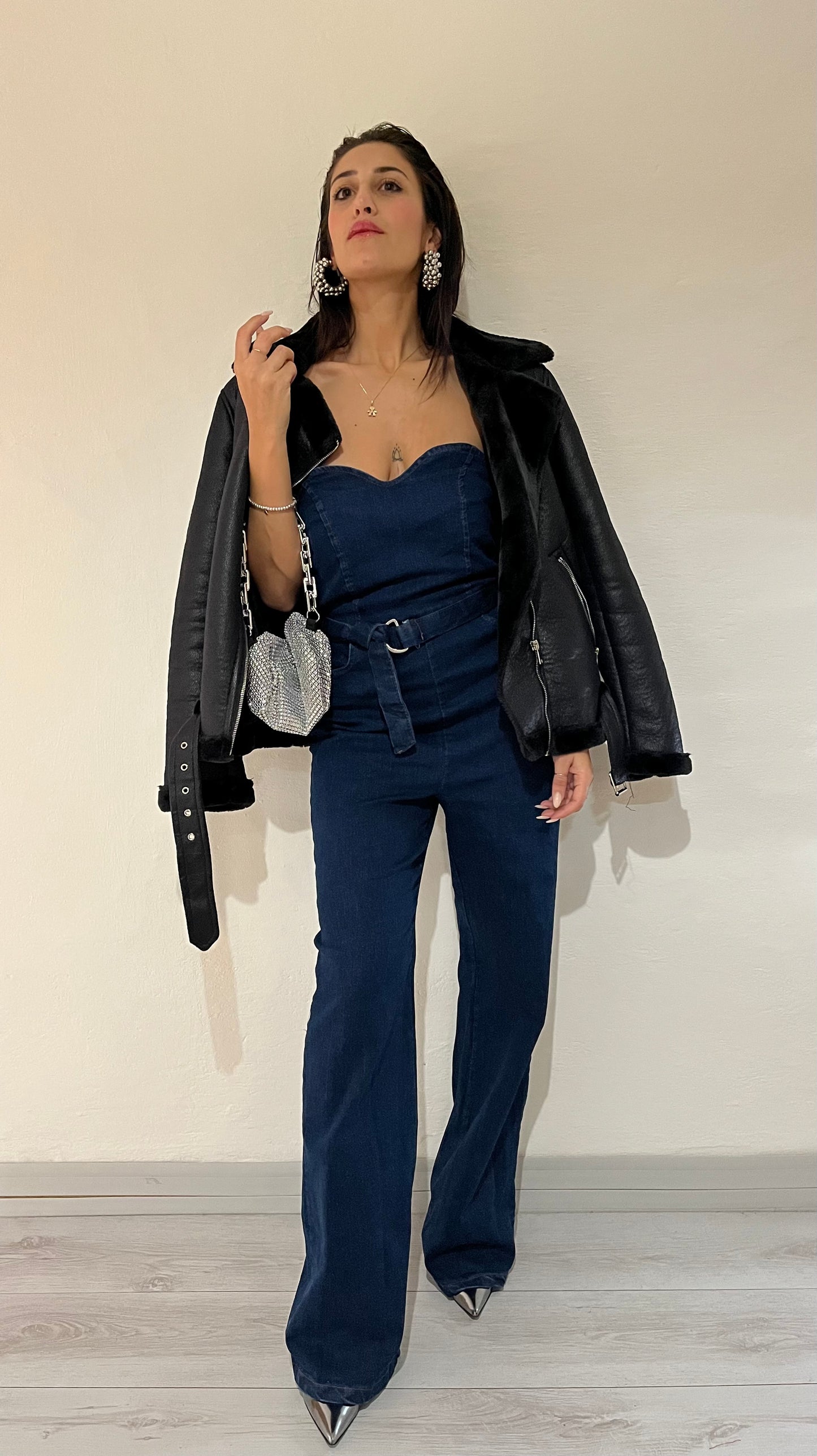Tuta intera in denim