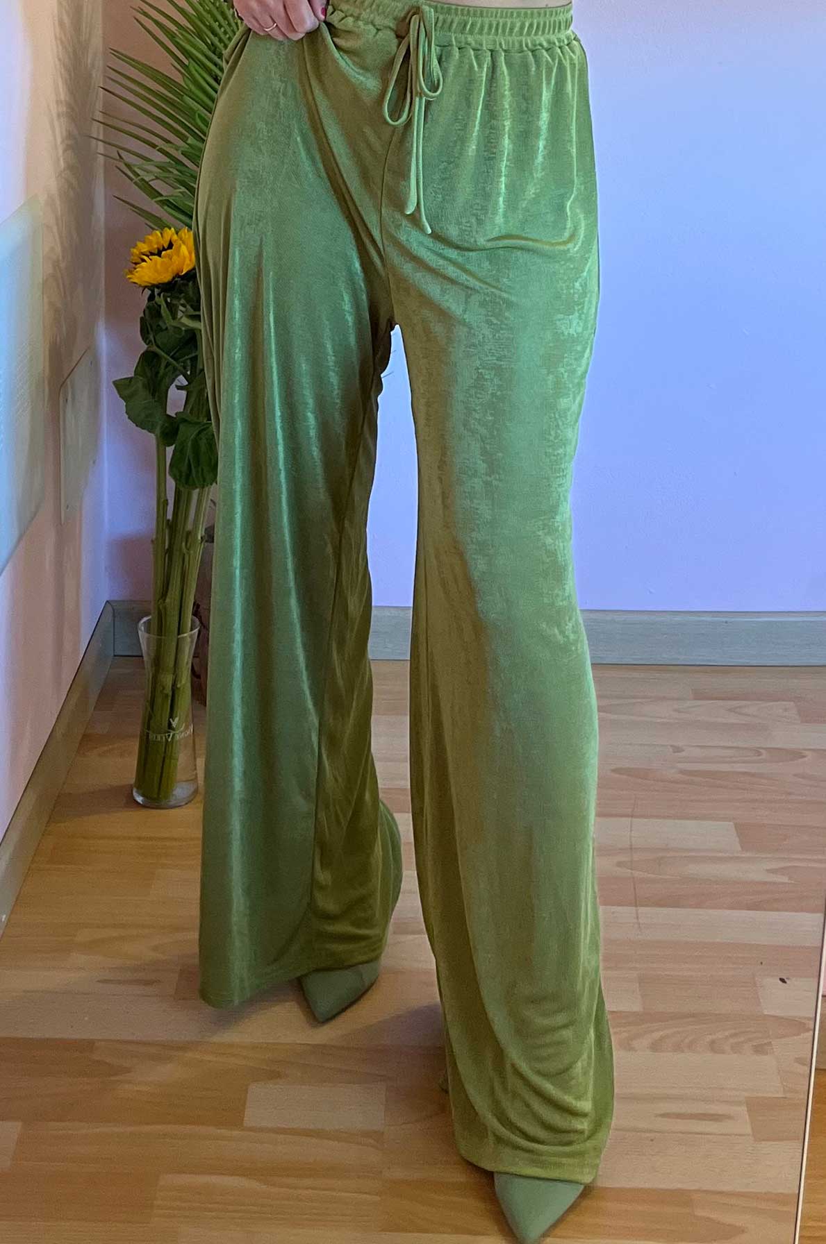 Pantalone lunghezza over “Ciclamino”