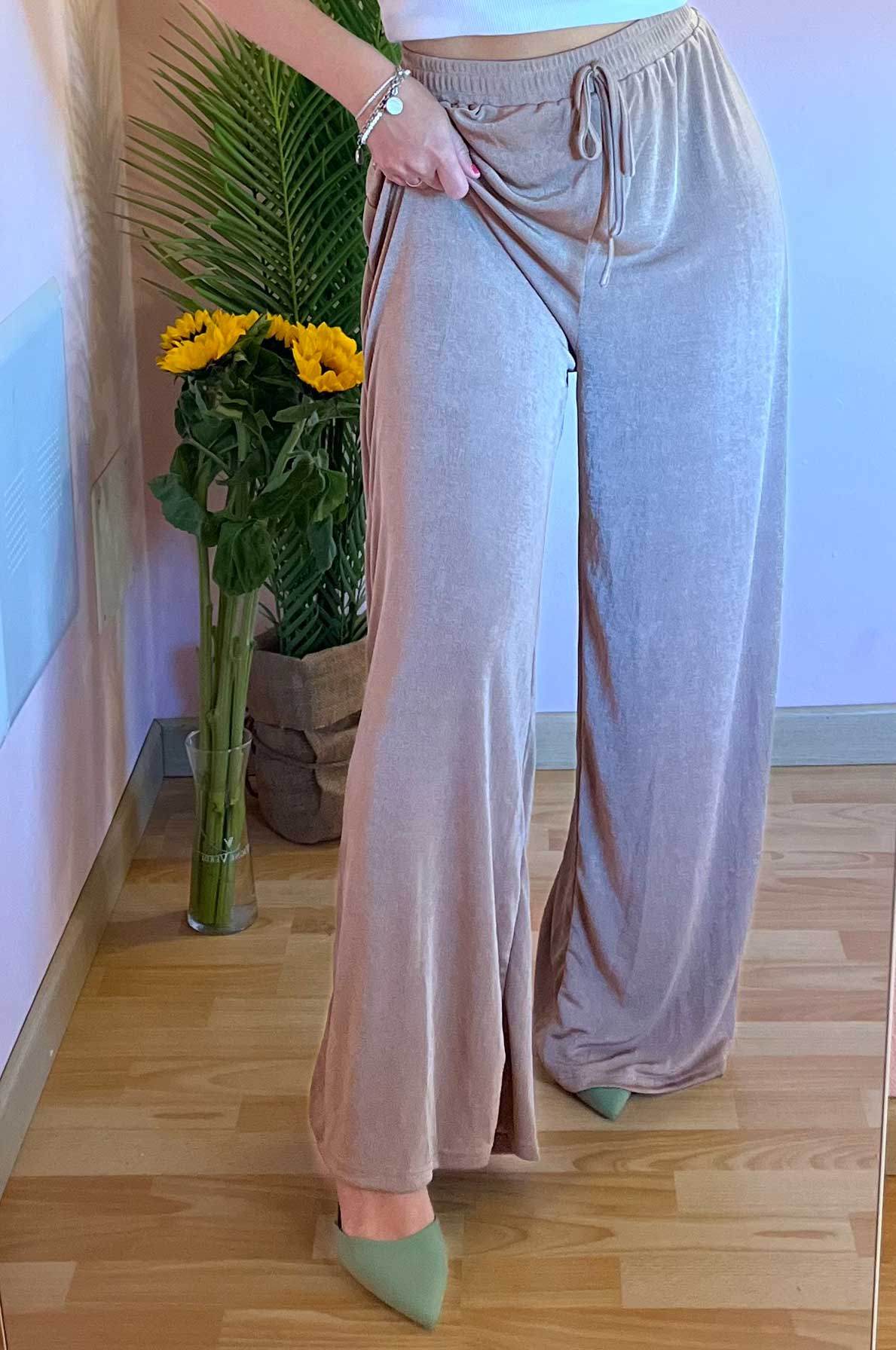 Pantalone lunghezza over “Ciclamino”