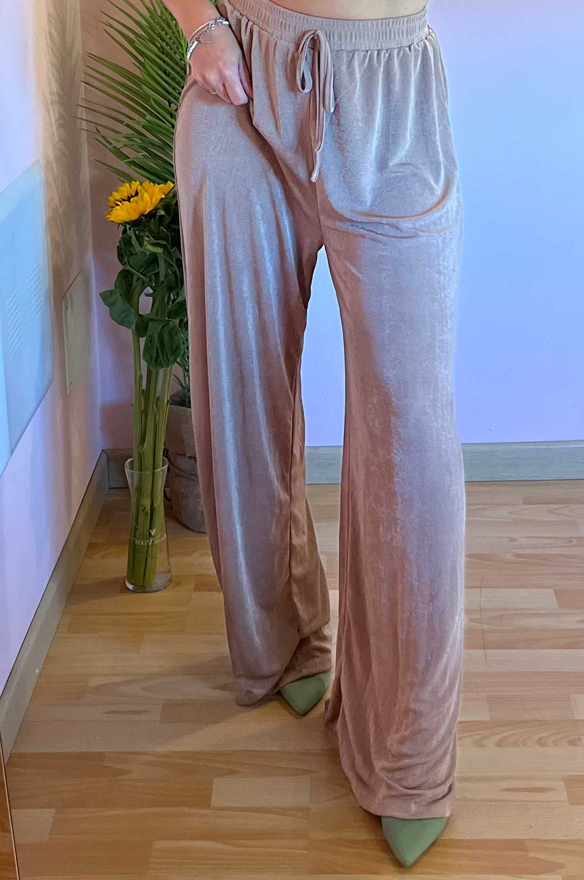 Pantalone lunghezza over “Ciclamino”
