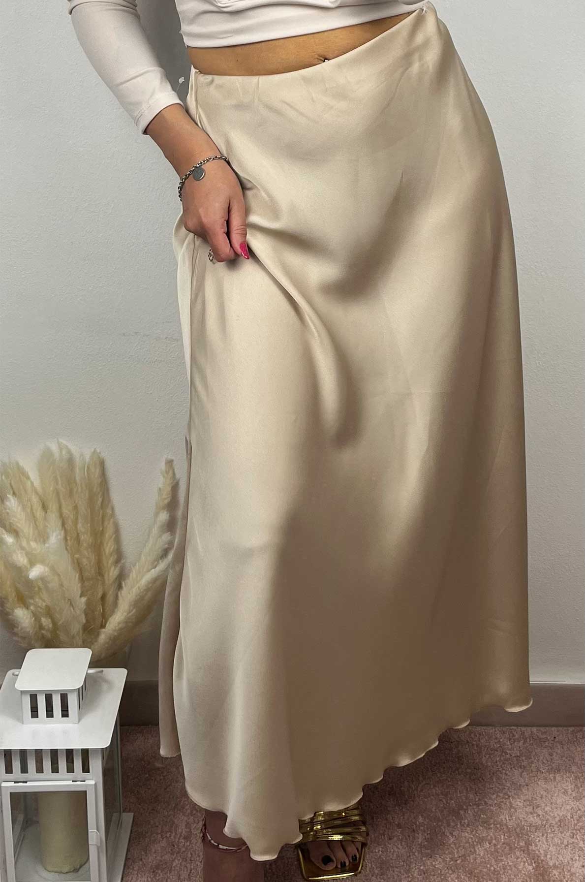 Gonna lunga in satin           “Gemma”