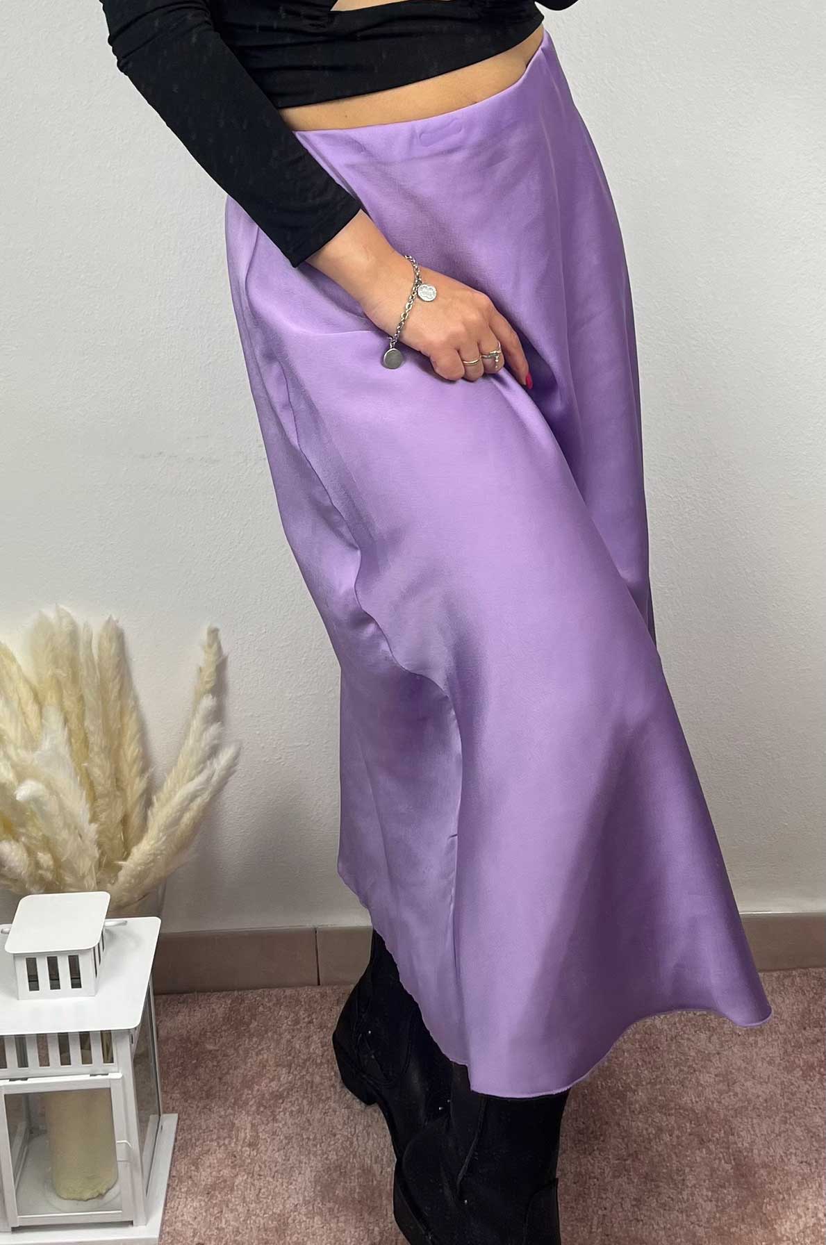 Gonna lunga in satin           “Gemma”