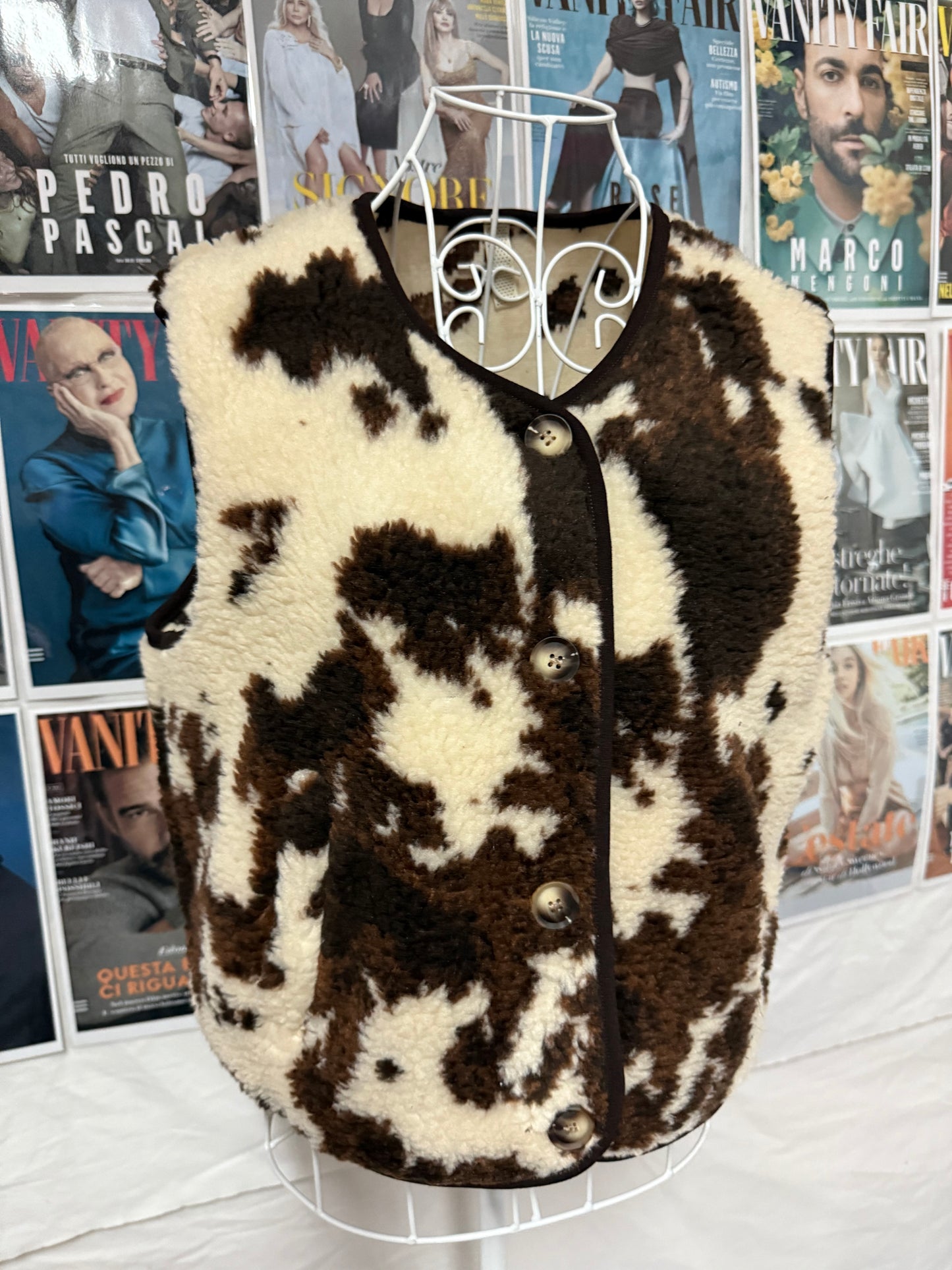 Gilet finta pelliccia