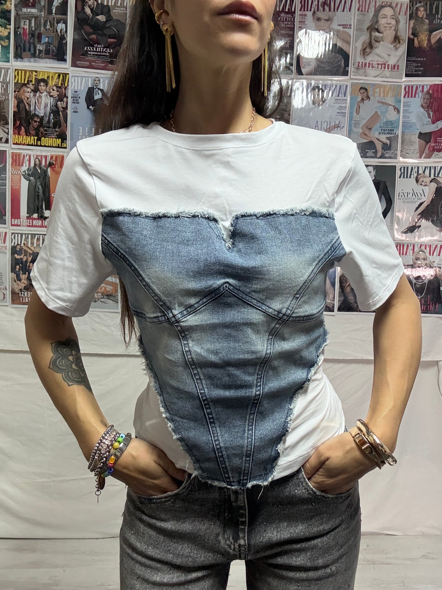 Maglia con body