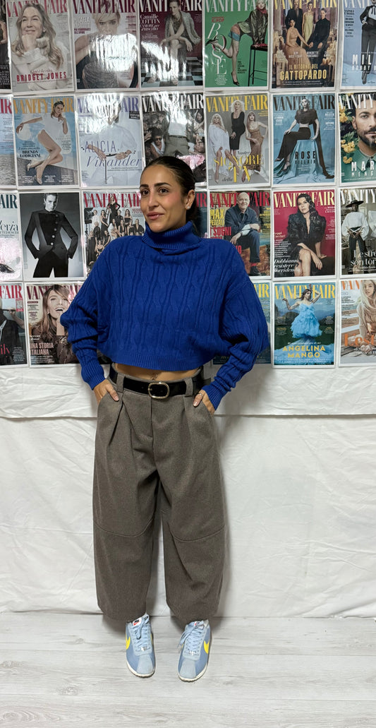 Pantaloni baggy in tessuto