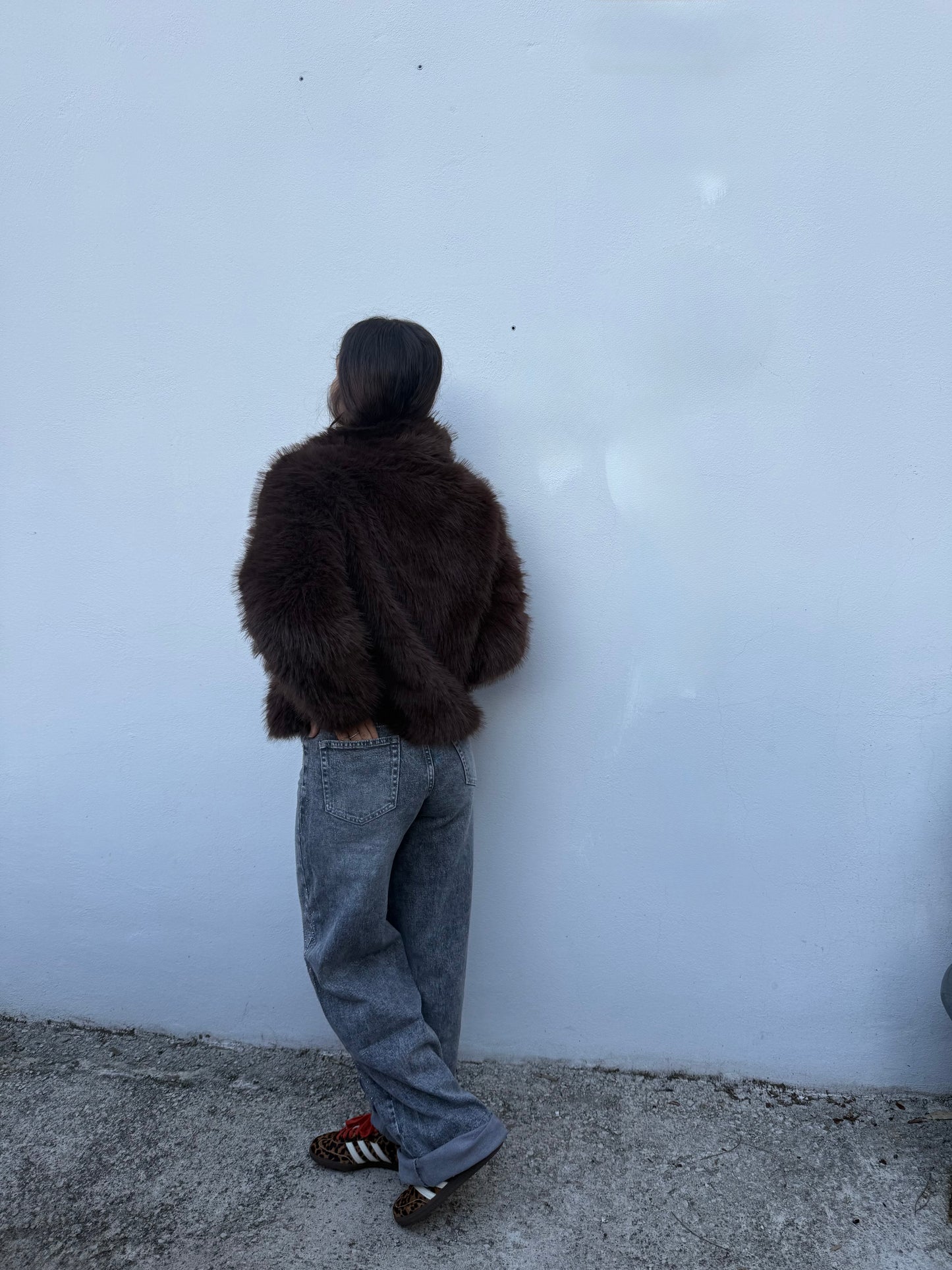 JS07- Jeans wide leg con brillantini