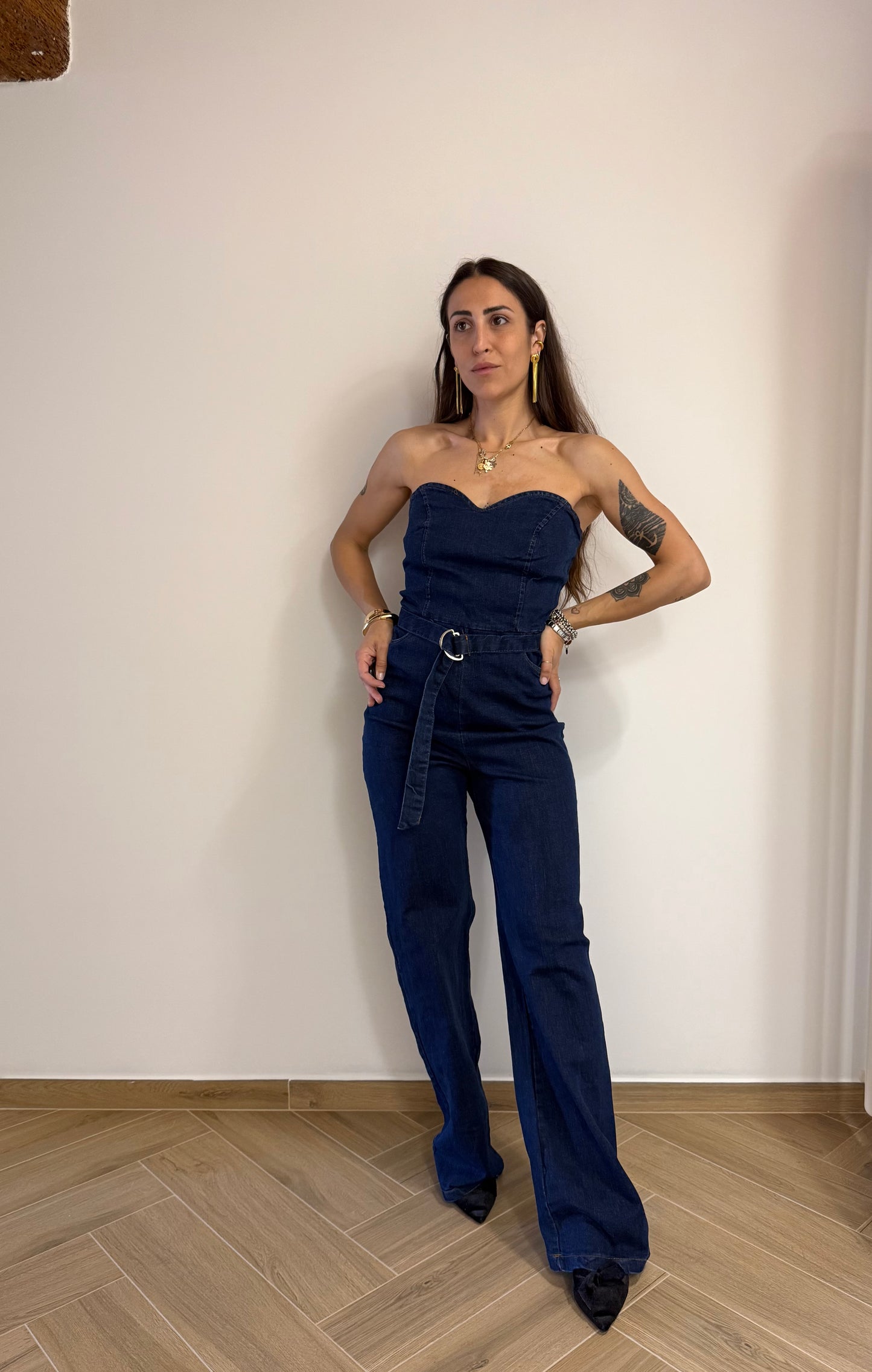 Tuta intera in denim