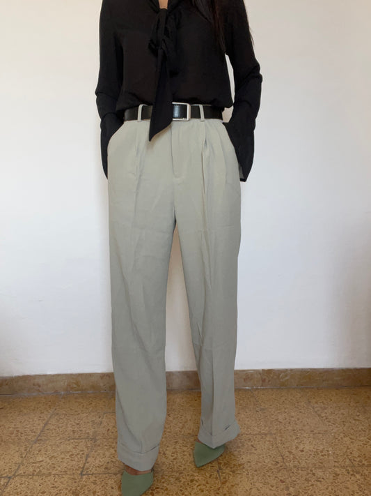 Pantaloni gamba dritta con pince