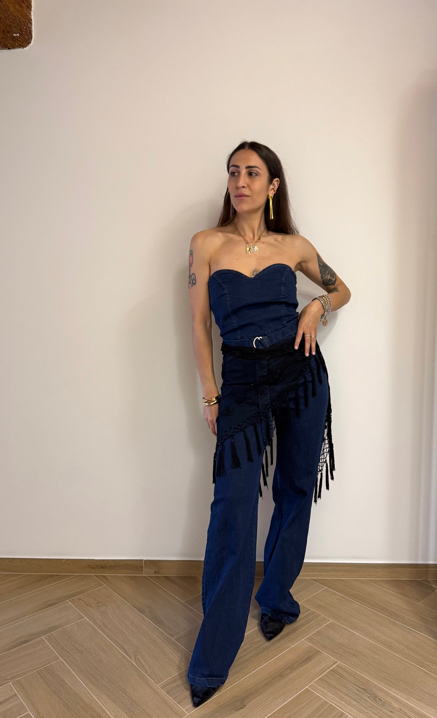 Tuta intera in denim
