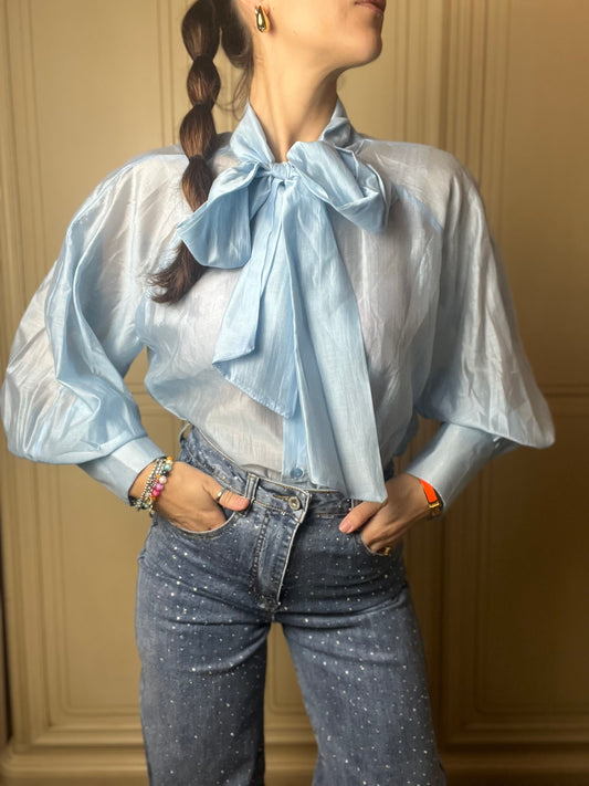 Jeans a campana con brillantini