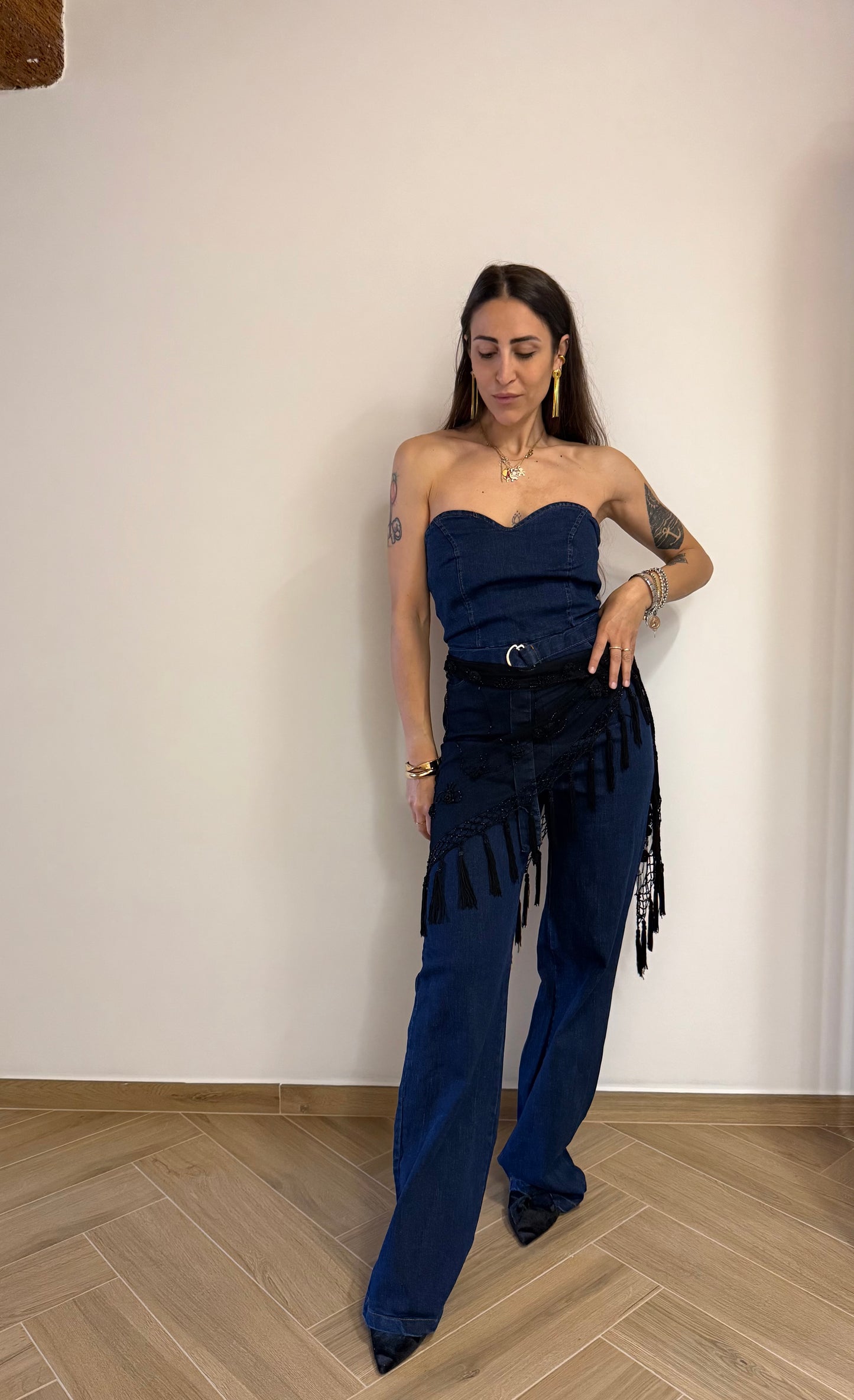 Tuta intera in denim