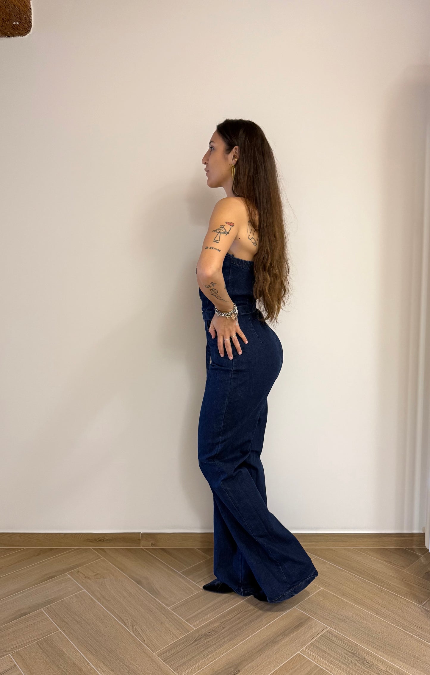 Tuta intera in denim