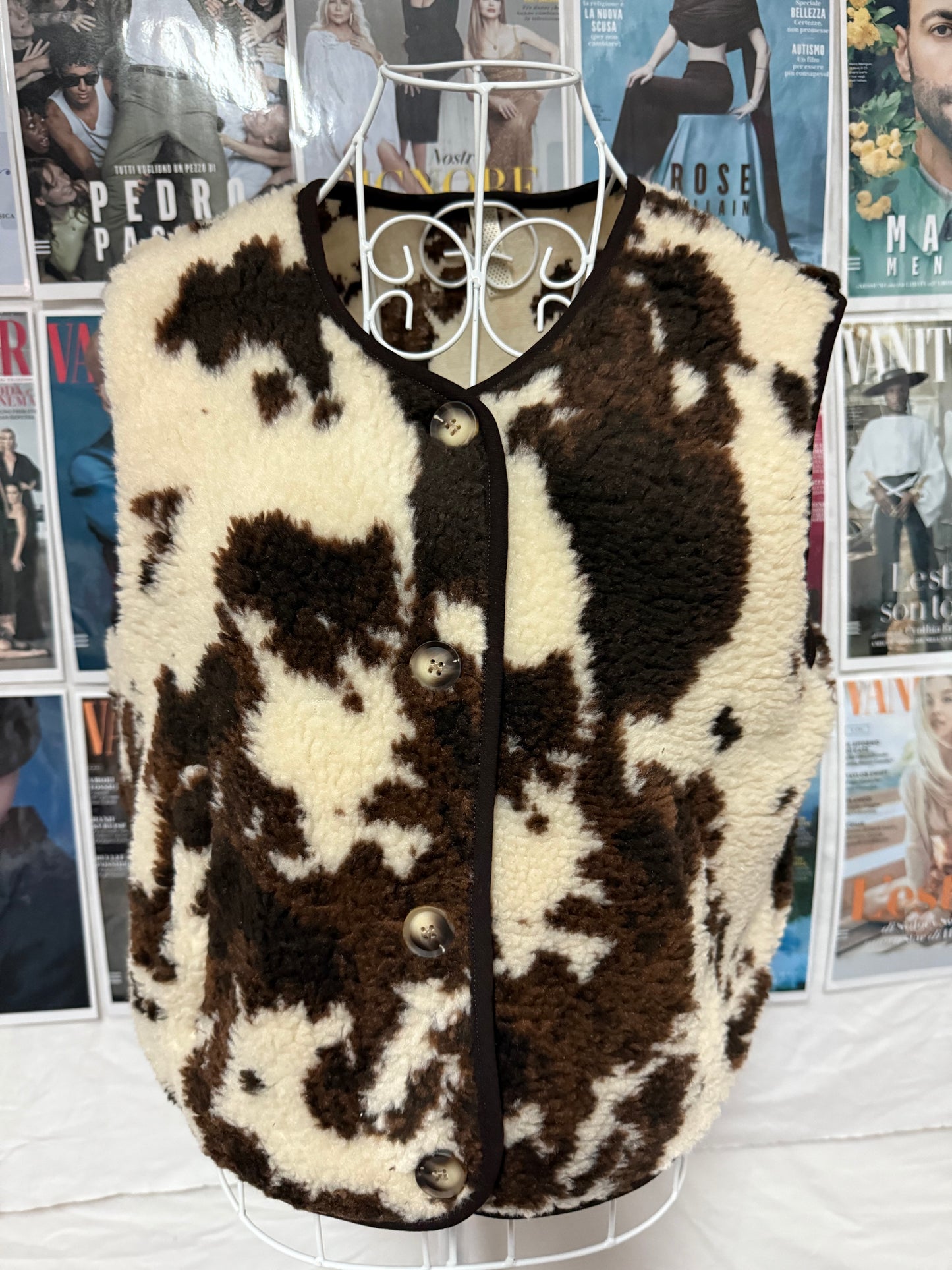 Gilet finta pelliccia