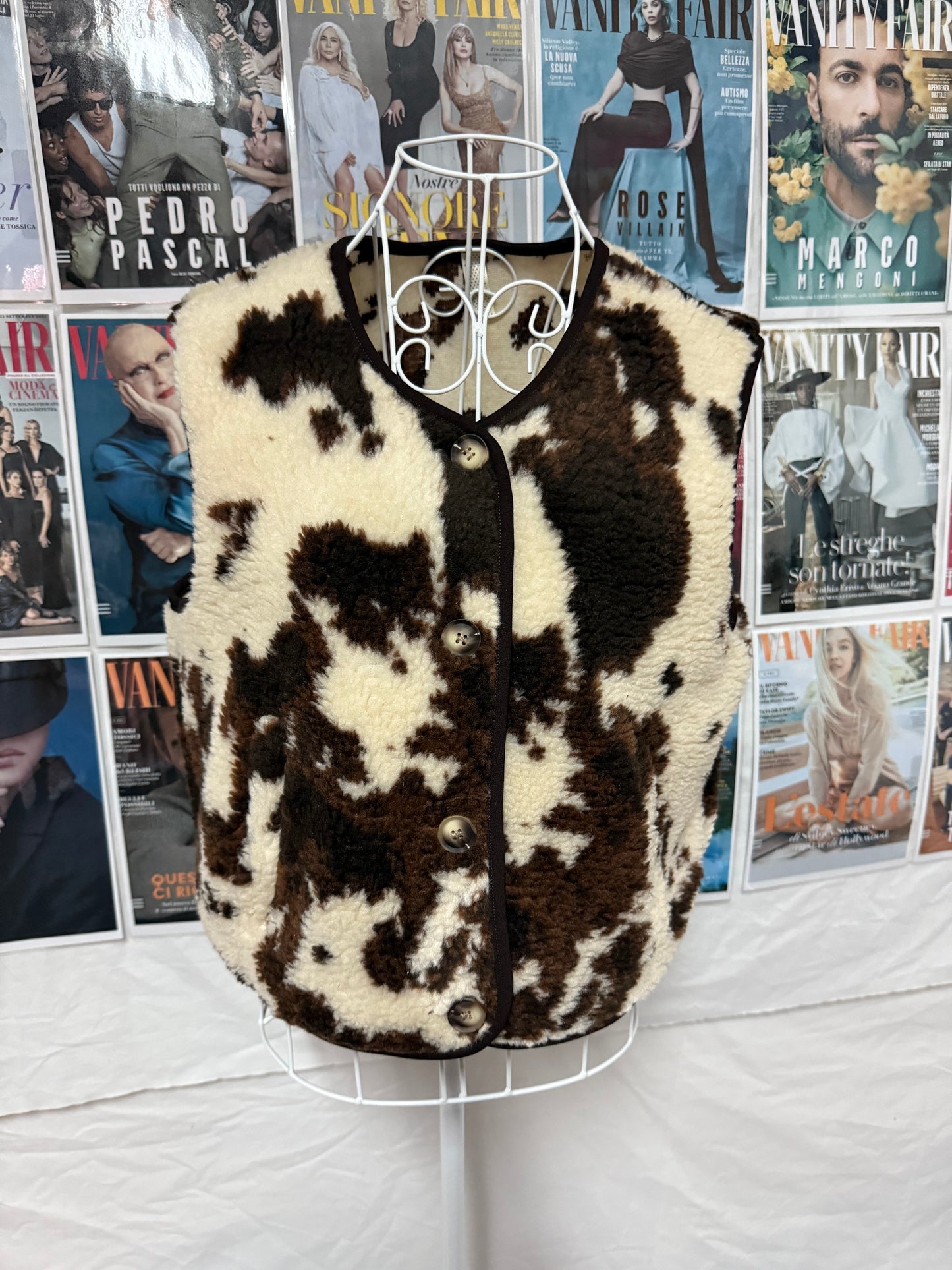 Gilet finta pelliccia