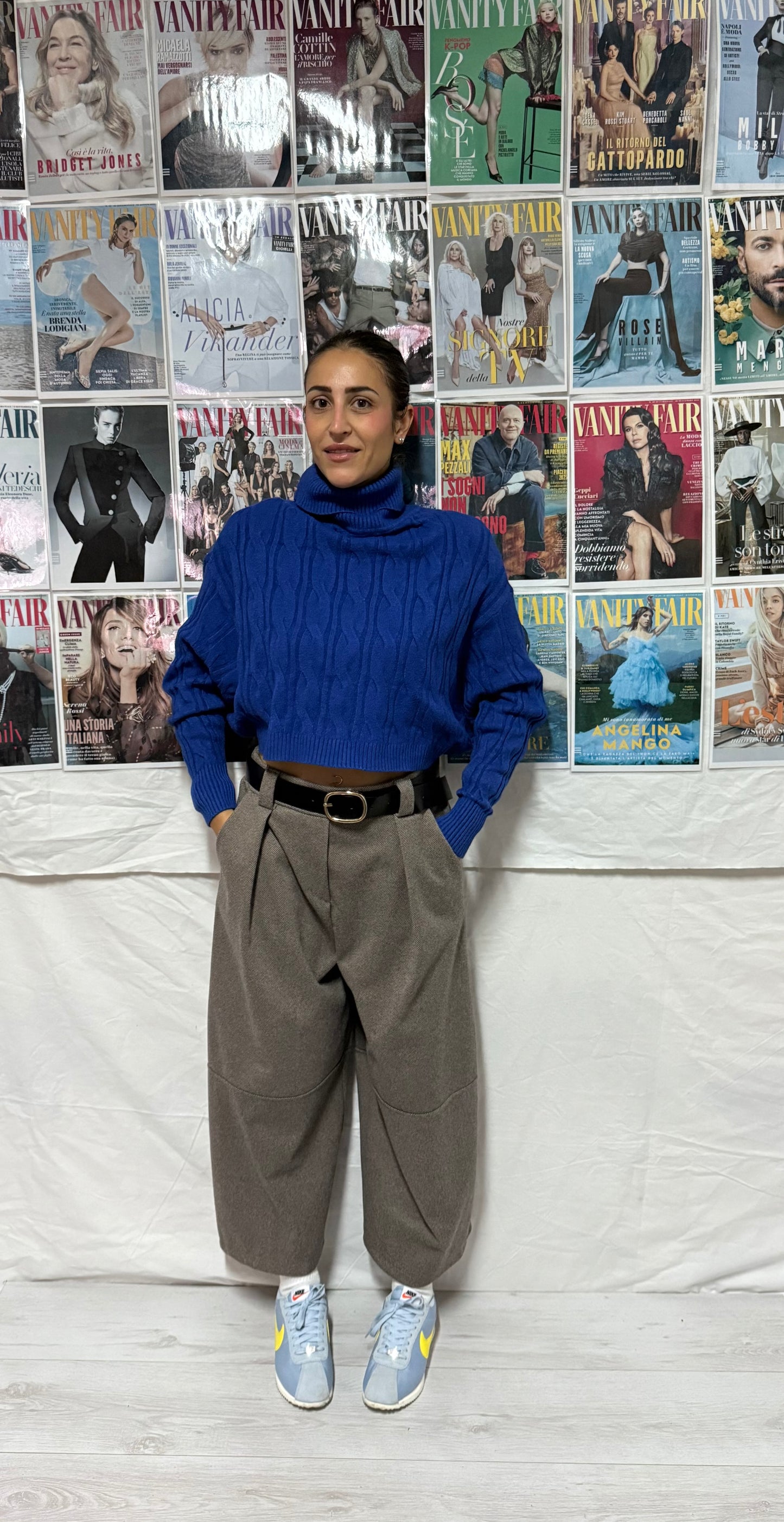 Pantaloni baggy in tessuto