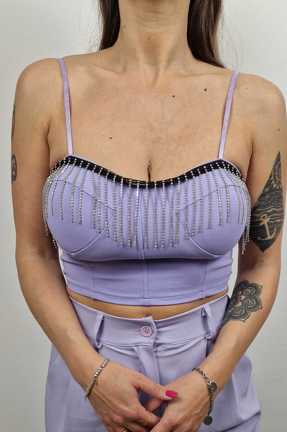 Top con laccetti “Lauren”