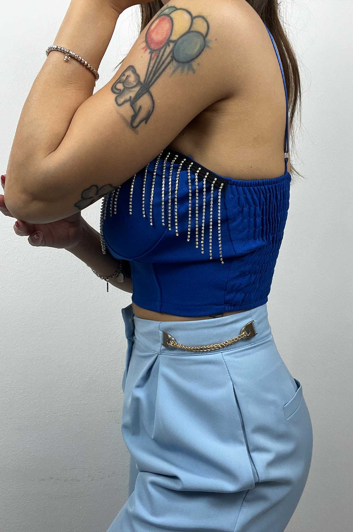 Top con laccetti “Lauren”